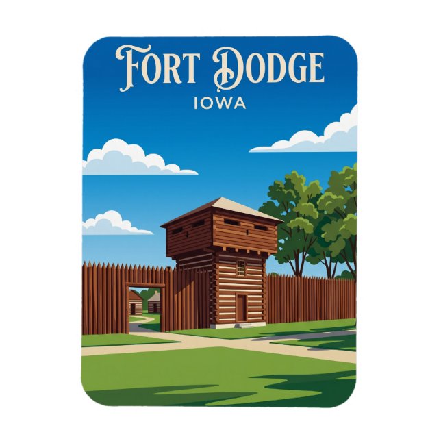 Fort Museum och Frontier Village USA Magnet (Vertikal)