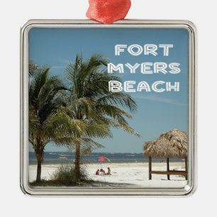 Fort Myers Beach Florida Julgransprydnad Metall