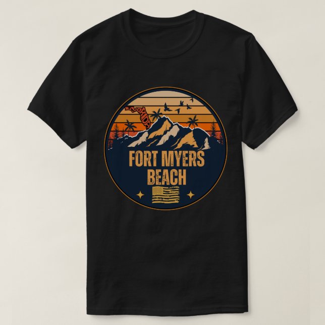 Fort Myers Beach, Florida T Shirt (Design framsida)