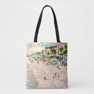 "Fort Myers Beach"-målning av Therese Kramer Tygkasse