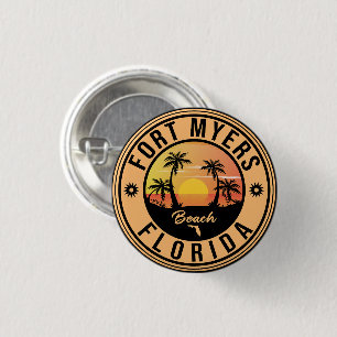 Fort Myers Beach Retro - Florida Retro Souvenir Knapp