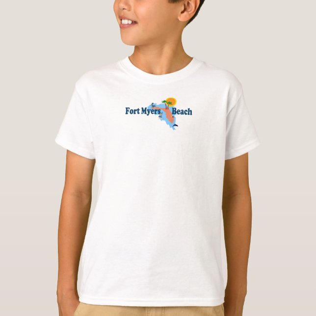 Fort Myers Beach. T-shirt (Framsida)