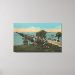 Fort Myers Florida - beskåda av den Tamiami Canvastryck