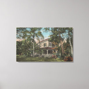 Fort Myers Florida - beskåda av det Thomas Edison Canvastryck
