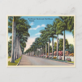 Fort Myers, Florida MacGregor Boulevard Vykort