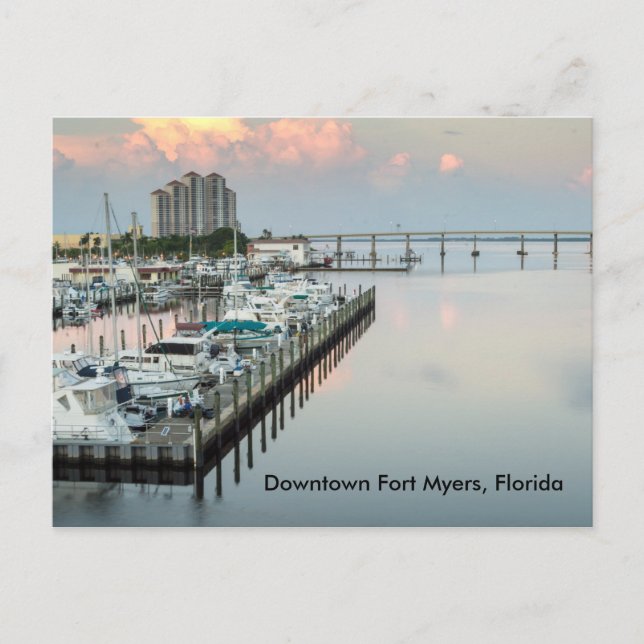 Fort Myers Florida Postcard Vykort (Framsida)