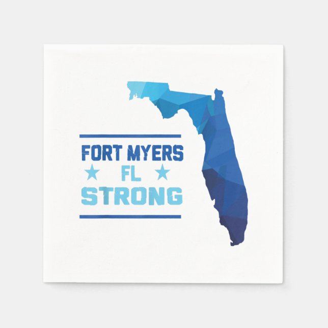 Fort Myers Florida Stark Pappersservett (Framsidan)