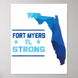 Fort Myers Florida Stark Poster
