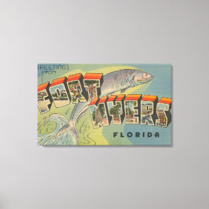 Fort Myers Florida - stora brevplatser Canvastryck