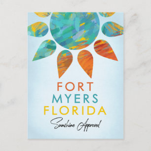 Fort Myers Florida Sunshine Travel Vykort