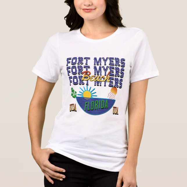 Fort Myers, Florida T Shirt (Framsida)