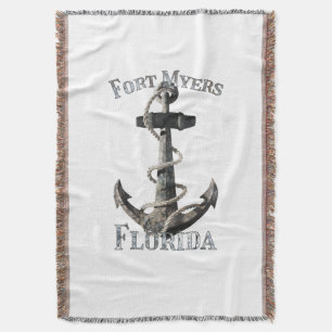 Fort Myers Florida Vacation Nautical Anchor Sailin Filt
