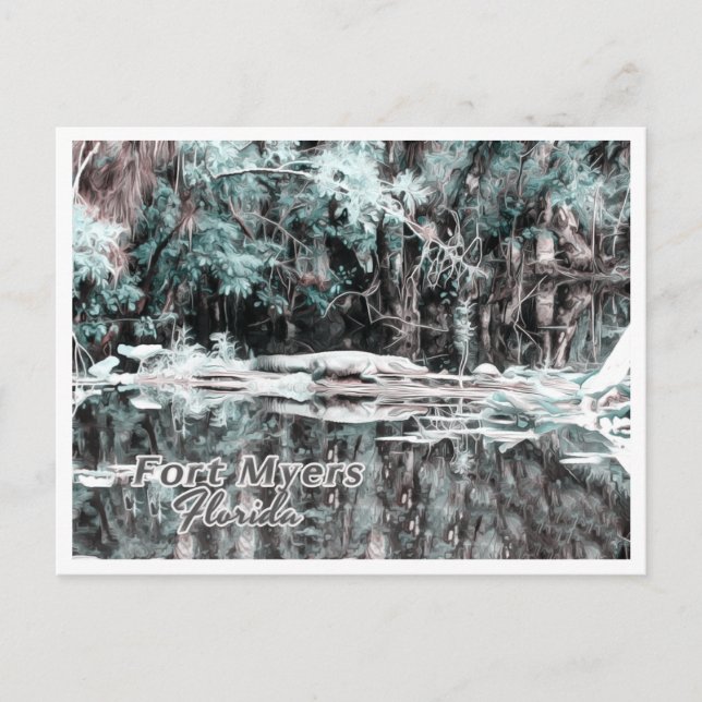 FORT MYERS FLORIDA VYKORT (Framsida)