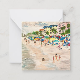 "Fort Myers's Beach" Florida-lackeringskort Anteckningskort