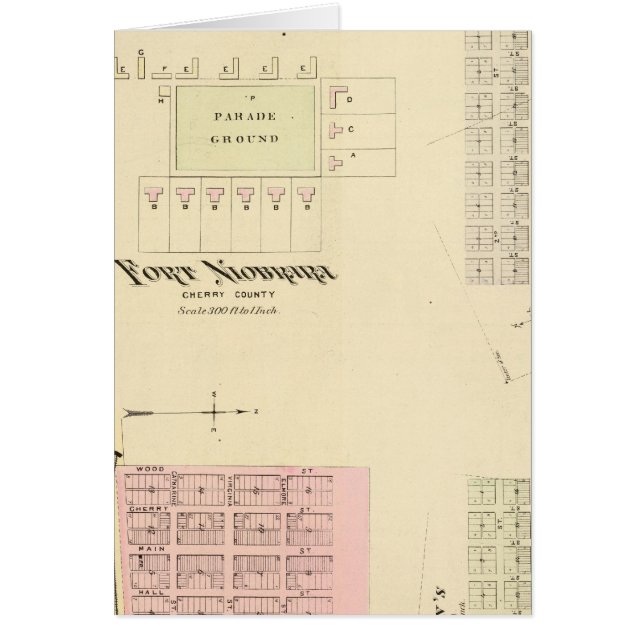 Fort Niobrara, Nebraska Hälsningskort (Framsidan)