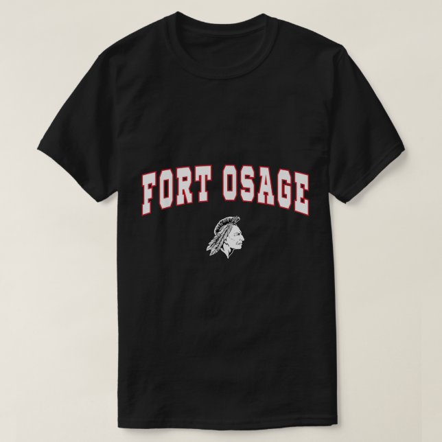 Fort Osage Indianer från högskolan T Shirt (Design framsida)