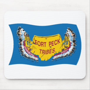 Fort Peck Assiniboine Flagg Musmattor
