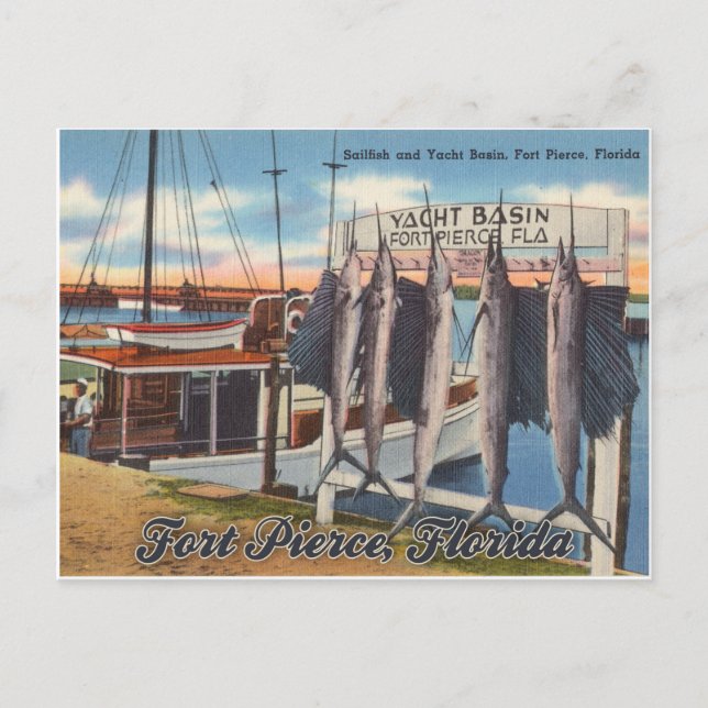 Fort Pierce Florida Vykort (Framsida)