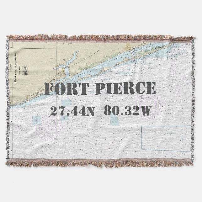 Fort Pierce Hometown Latitude Longitud Nautical Filt (Framsidan)