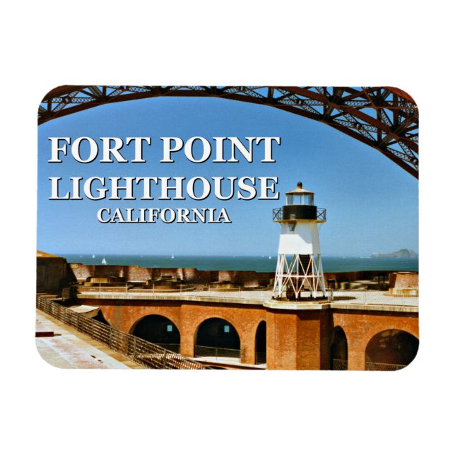 Fort Point fyr, Kalifornien Flex Magnet (Horisontell)