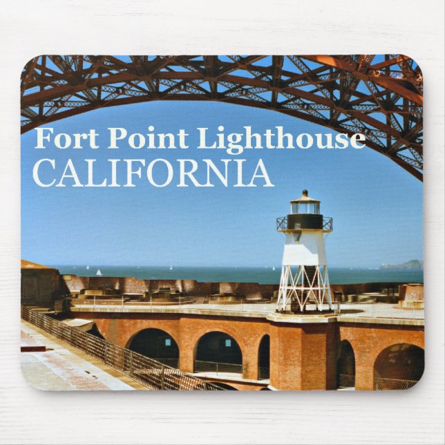Fort Point fyr, Kalifornien Mousepad Musmatta (Framsidan)