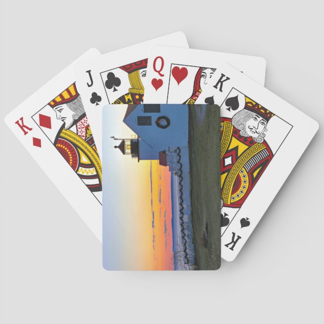 Fort Point fyr, Maine Casinokort (Baksidan)