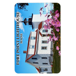 Fort Point fyr, Maine Flexi Magnet