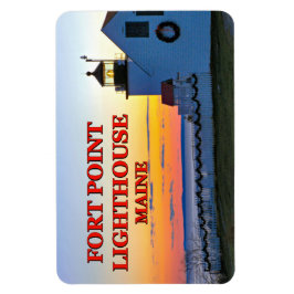 Fort Point fyr, Maine Flexi Magnet
