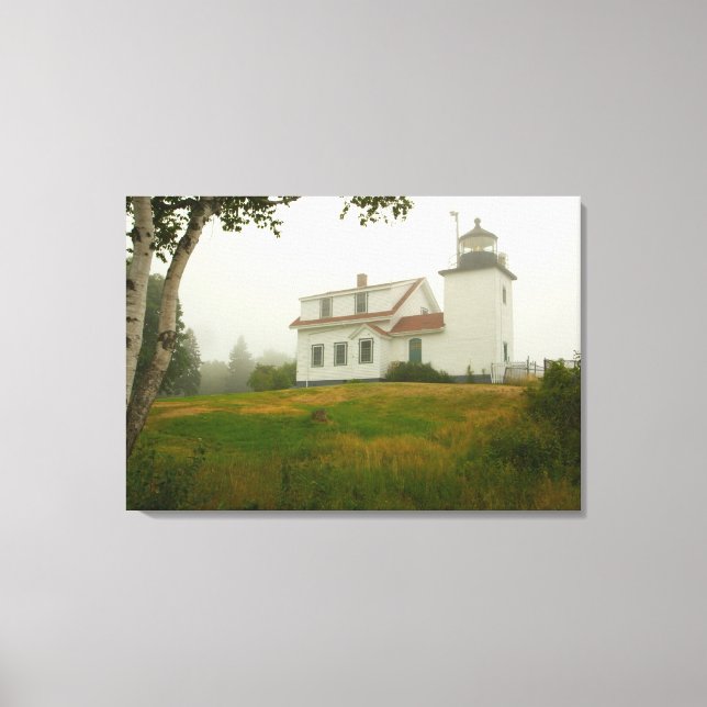 Fort Point Light, Maine Canvastryck (Framsida)