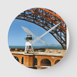 Fort Point Lighthouse, Kalifornien Wall Clock Rund Klocka