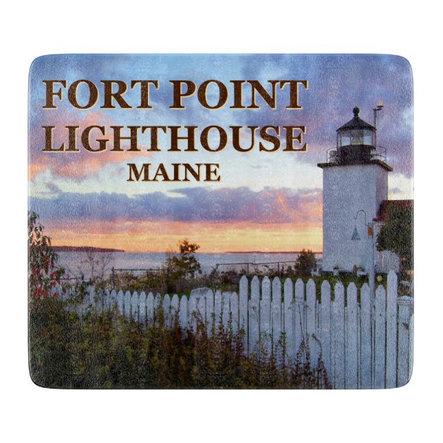 Fort Point Lighthouse, Maine Cutter Board (Framsidan)