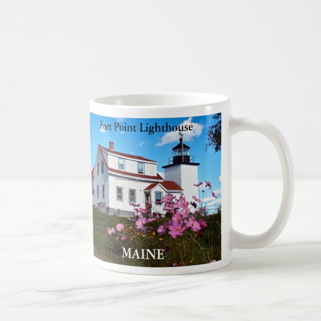 Fort Point Lighthouse, Maine Mugg (Höger)