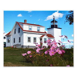 Fort Point Lighthouse Maine Photo Print Fototryck