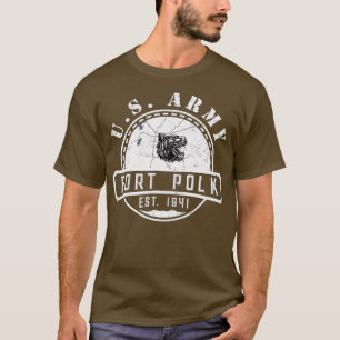 Fort Polk Alumni Louisiana La Tigerland Veterans V T Shirt