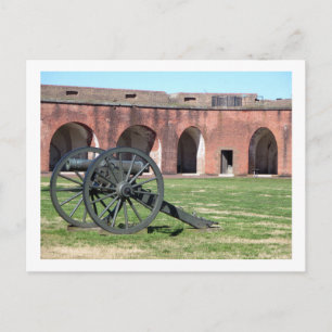 Fort Pulaski vapen postkort Vykort