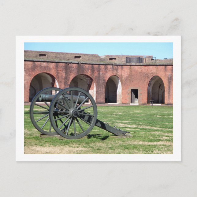 Fort Pulaski vapen postkort Vykort (Framsida)