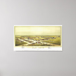 Fort Reno Oklahoma Territory 1891 Lithograph Canvastryck