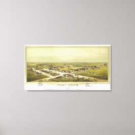 Fort Reno Oklahoma Territory 1891 Lithograph Canvastryck
