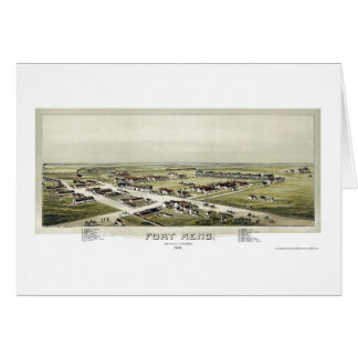 Fort Reno, reko panorama- karta - 1891 Hälsningskort
