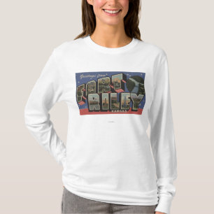 Fort Riley Kansas - stora brevplatser Tee