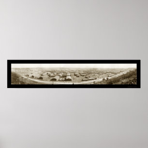 Fort Riley KS arméfoto 1917 Poster