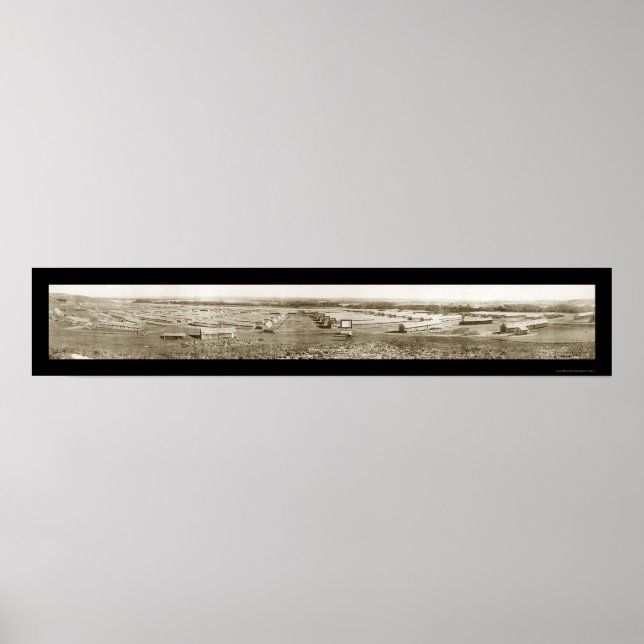 Fort Riley KS Cavalry Photo 1917 Poster (Framsidan)