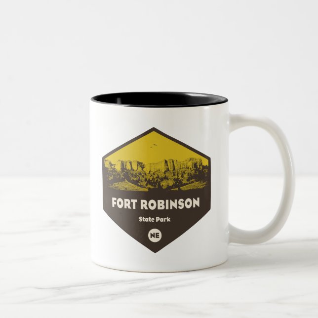 Fort Robinson State Park Nebraska Två-Tonad Mugg (Höger)