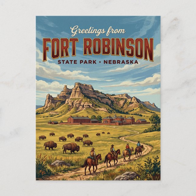 Fort Robinson State Park USA Vykort (Framsida)