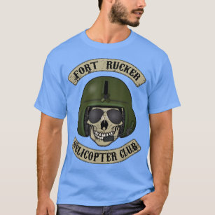Fort Rucker Helicopter Klubb T Pilot, besättningsc T Shirt