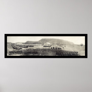 Fort Sam Houston kommenderar fotoet 1919 Poster
