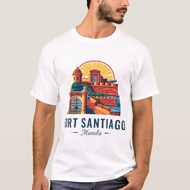 FORT SANTIAGO MANILA T-Shirt (Framsida)