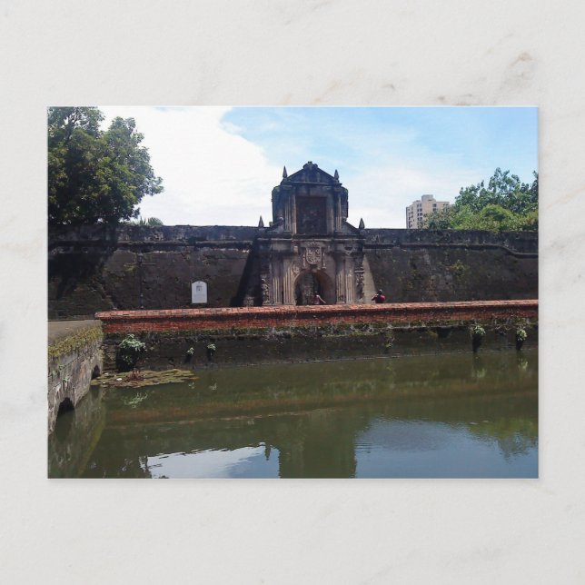 Fort Santiago - Manila Vykort (Framsida)