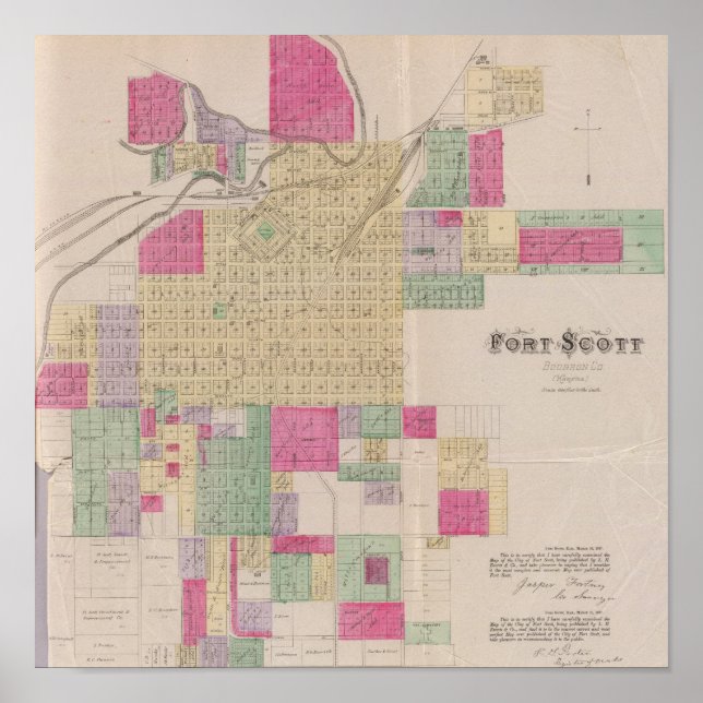 Fort Scott, Bourbon County, Kansas Poster (Framsidan)