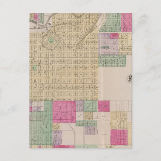 Fort Scott, Bourbon County, Kansas Vykort (Framsida)